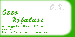 otto ujfalusi business card